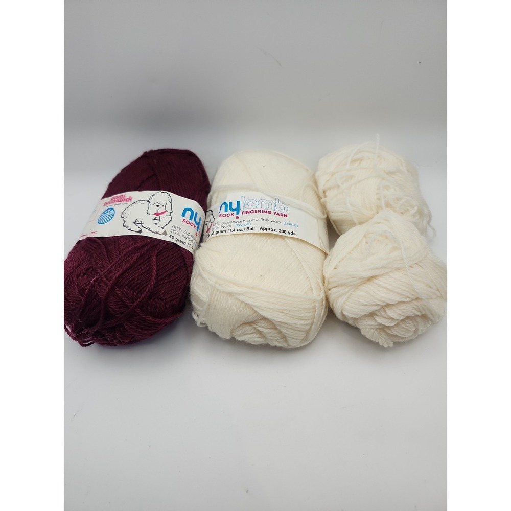Brunswick Yarn‎ nylamb Sock & Fingering 80% Superwash Wool 20% Nylon 200y 1.4oz